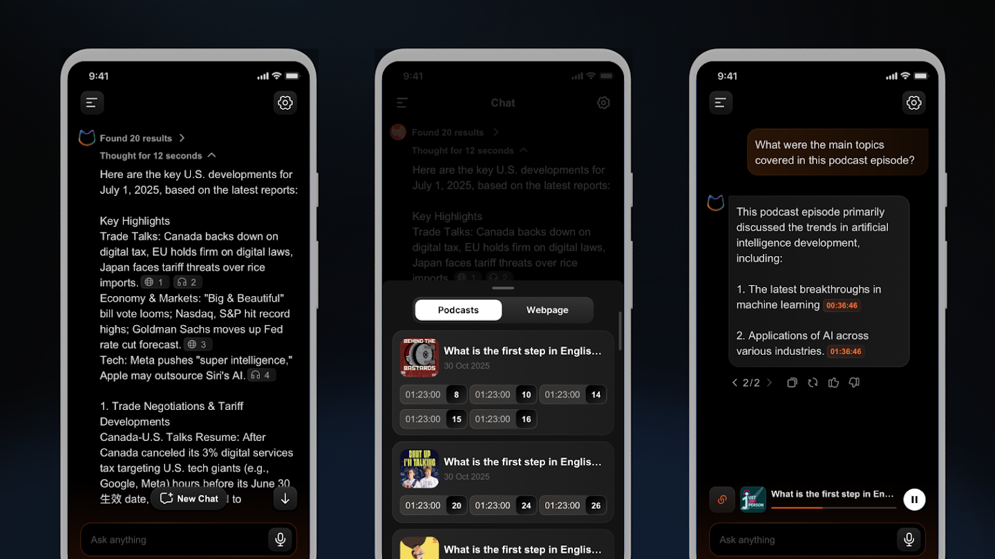 Gemma 3n enables semantic discovery, smart highlights, and in-episode chats in the CastFox app.
